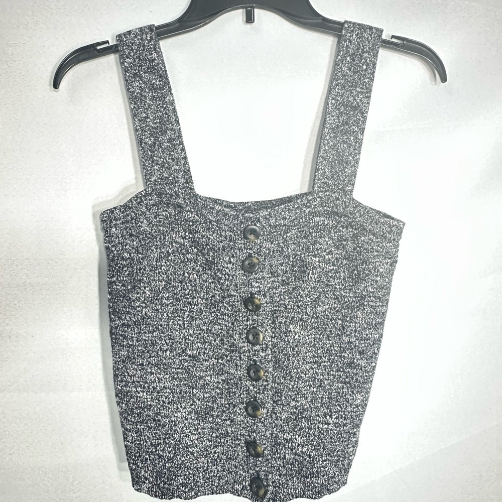 MADWELL Women's Gray Button-Down Top size XS pre owned Exellent condition